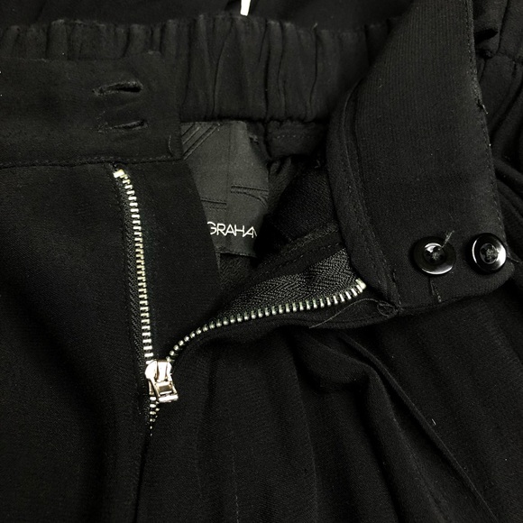 HARLOWE & GRAHAM Black Casual Mid-Rise Pants Size XS - Picture 5 of 9